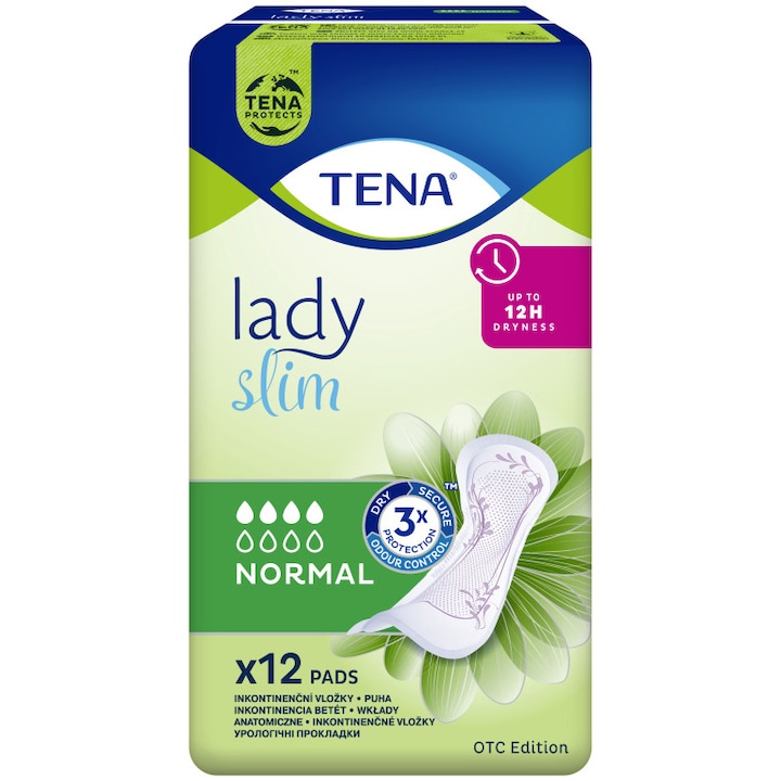 Absorbante pentru incontinenta urinara Tena Lady Slim Normal, 12 buc