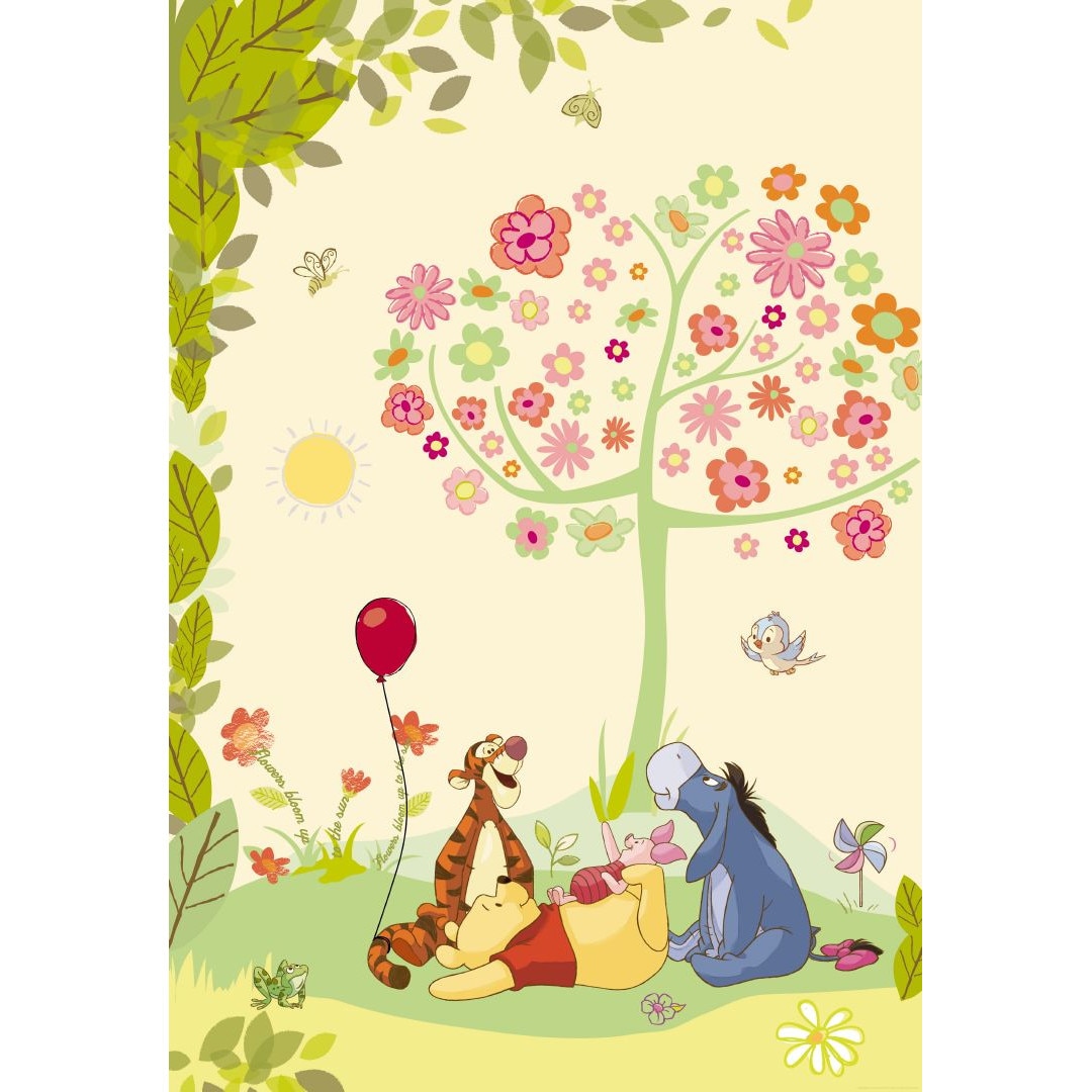 Fototapet copii cu Winnie komar 1-409 127cm x 184cm galben