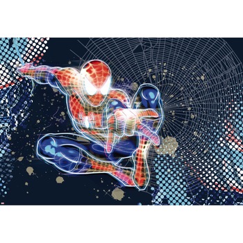 Fototapet copii cu Spider Man 1-426 albastru 184cm x 127cm Fototapet copii cu Spider Man 1-426 albastru 184cm x 127cm