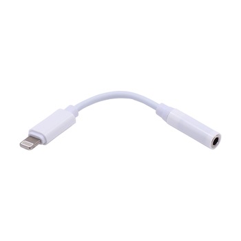 Cablu adaptor audio iPhone de la Apple Lightning 8 pini tata la jack 3.5mm mama, pentru casca audio, IOS 12.3.1 Cablu adaptor audio iPhone de la Apple Lightning 8 pini tata la jack 3.5mm mama, pentru casca audio, IOS 12.3.1