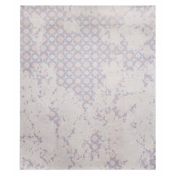 Covor vintage Comet Morgenland, Viscoza, 140x70 cm, Argintiu Covor vintage Comet Morgenland, Viscoza, 140x70 cm, Argintiu