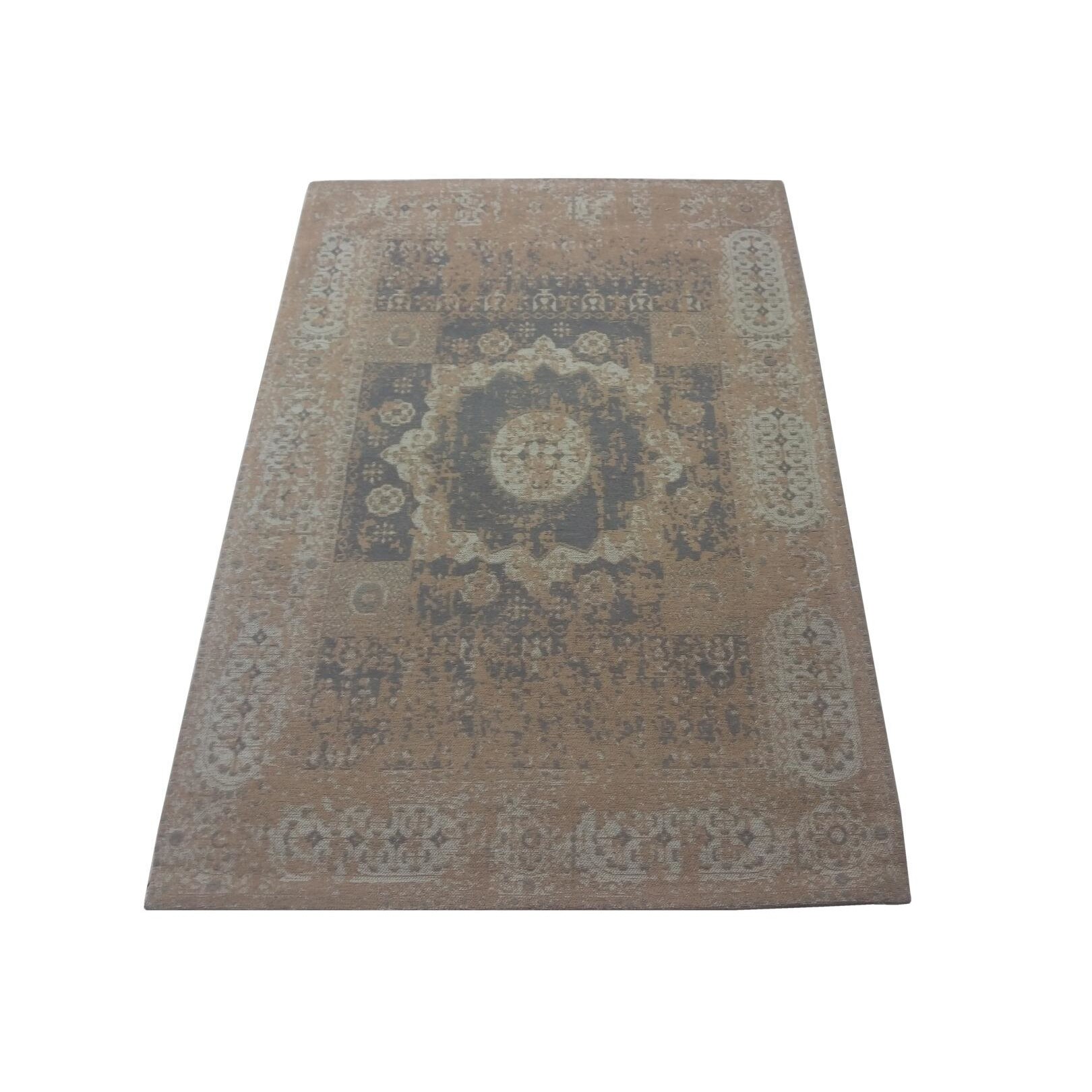 Covor vintage Lagune Morgenland, Viscoza, 140x70 cm, Auriu