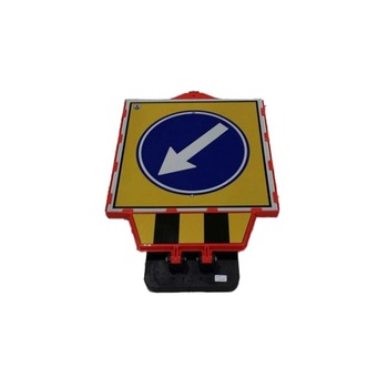 Baliza PVC pentru semnalizare lucrari Ocolire prin stanga Baliza PVC pentru semnalizare lucrari Ocolire prin stanga