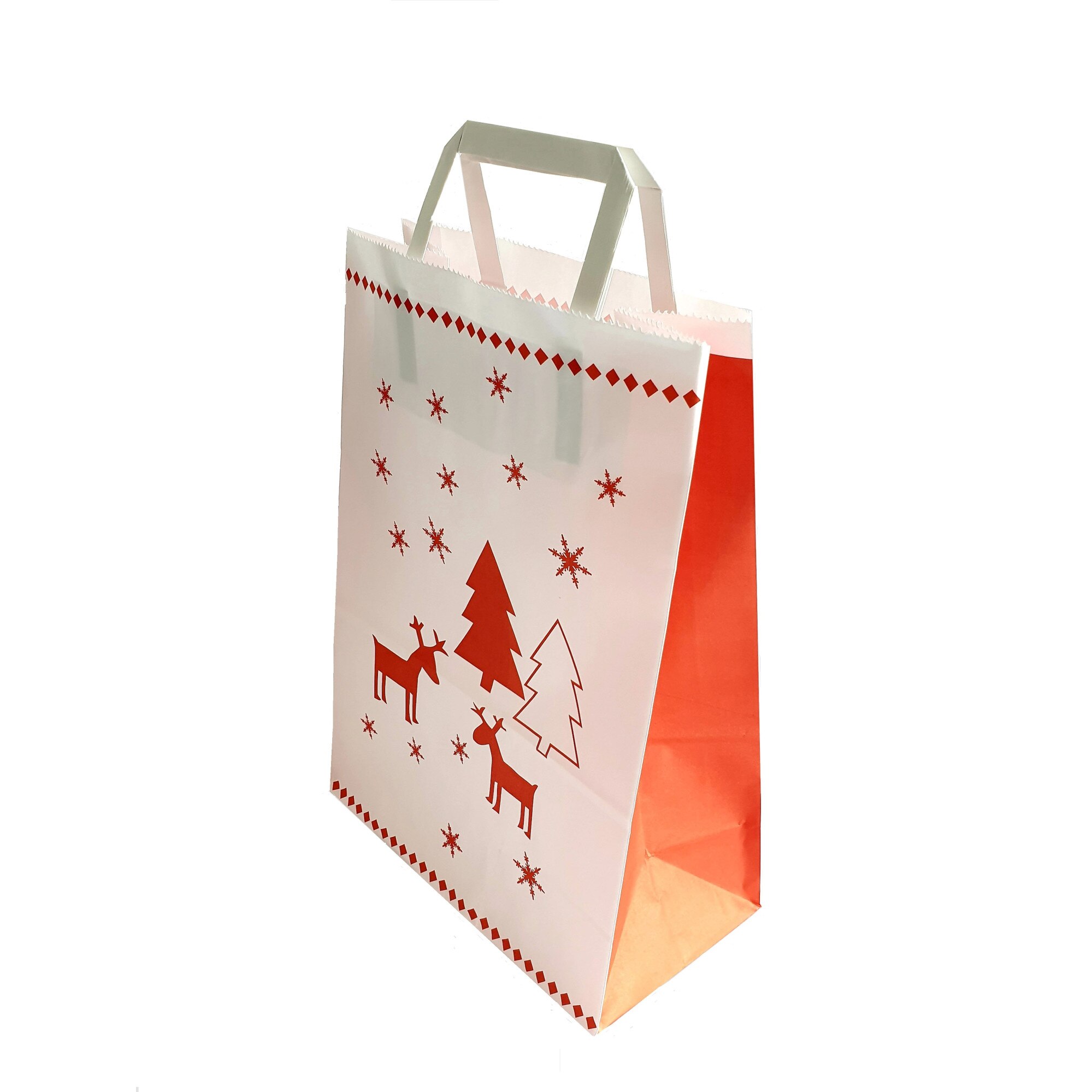 Pungi Sarbatori, Model Brazi si Reni, 22x12x31 cm, 100 Buc/Set