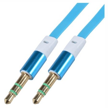 Cablu audio cu mufa Jack 3.5mm, 3m, Albastru Cablu audio cu mufa Jack 3.5mm, 3m, Albastru