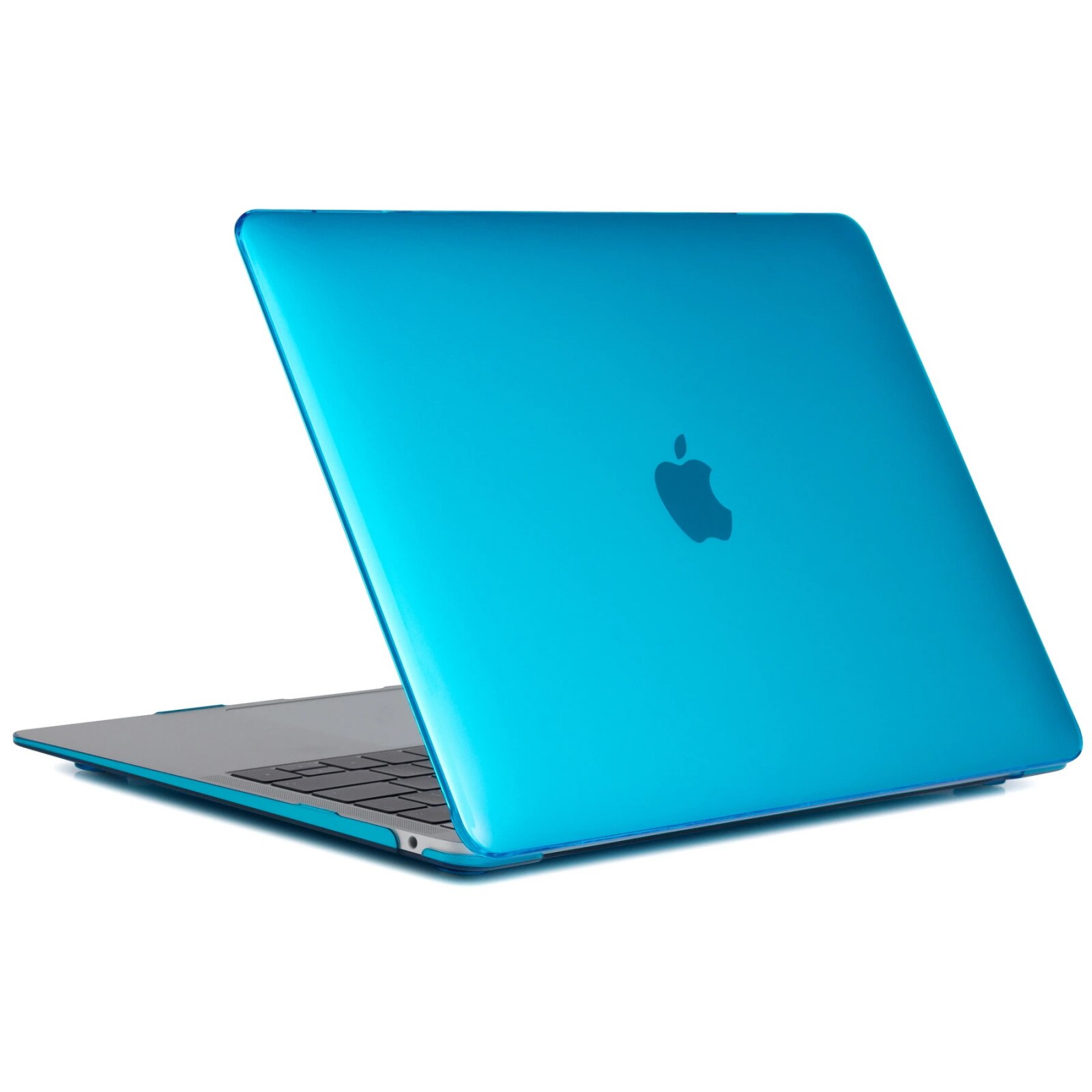 Protectie carcasa pentru Macbook Pro Retina 15 inch A1707, A1990, 2016 - 2019 Mint Blue Transparent