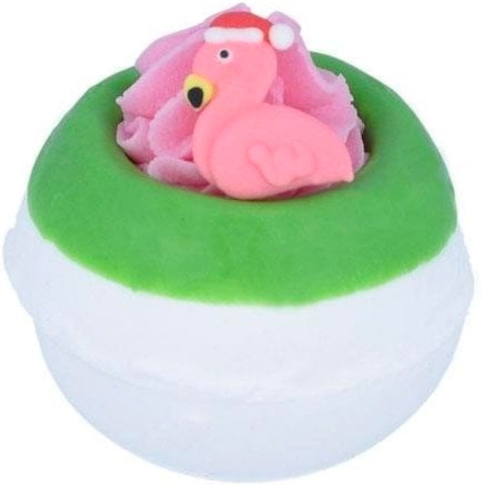 Bila efervescenta de baie, Flamingo Ho Ho, Bomb Cosmetics, 160 g