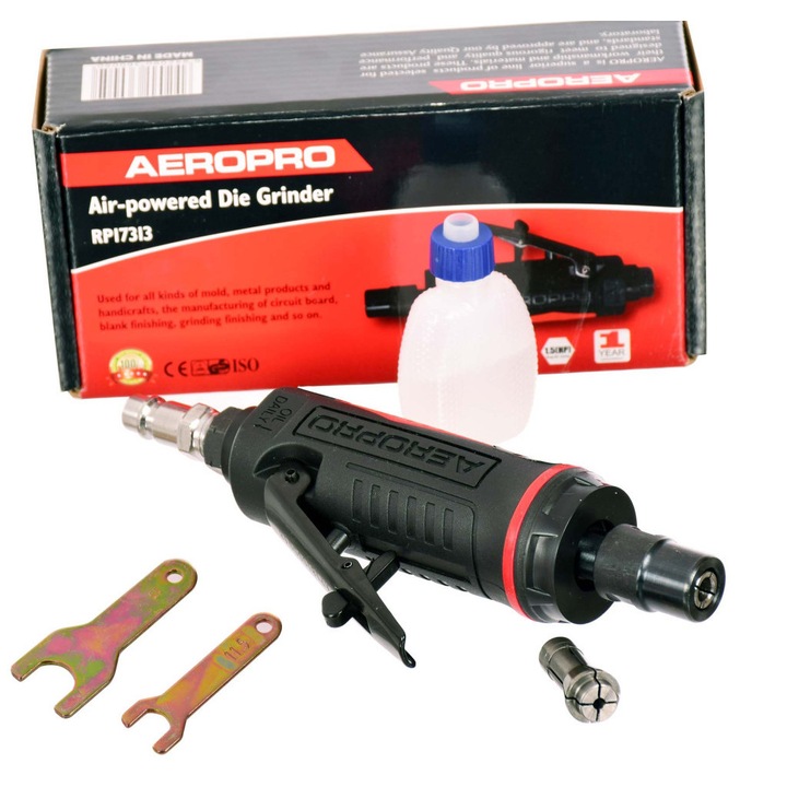 Polizor pneumatic cu presa 6+3mm aeropro rp17313