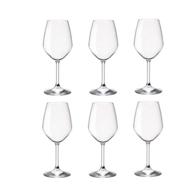 Set 6 pahare vin alb cu picior 435ml Bormioli Restaurant