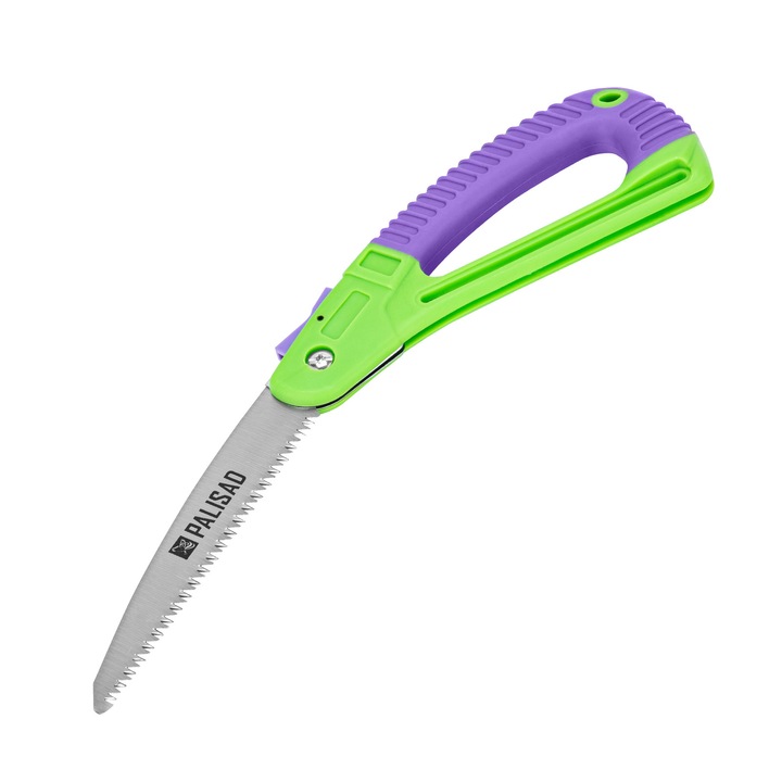 Fierastrau de gradina, pliabil, 175 mm, maner cauciuc, cu profil de protectie, PALISAD