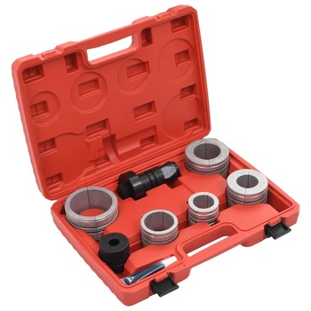 Set expandor tevi 8 piese, vidaXL, Otel nealiat si aluminiu Set expandor tevi 8 piese, vidaXL, Otel nealiat si aluminiu