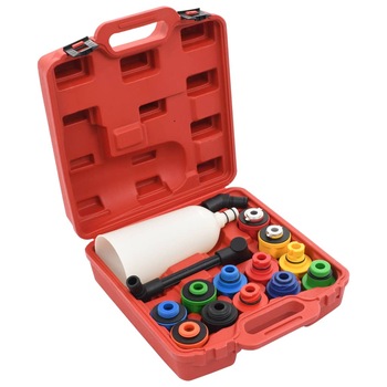 Set pentru inlocuirea uleiului de motor din 15 piese, vidaXL, Plastic, Multicolor Set pentru inlocuirea uleiului de motor din 15 piese, vidaXL, Plastic, Multicolor