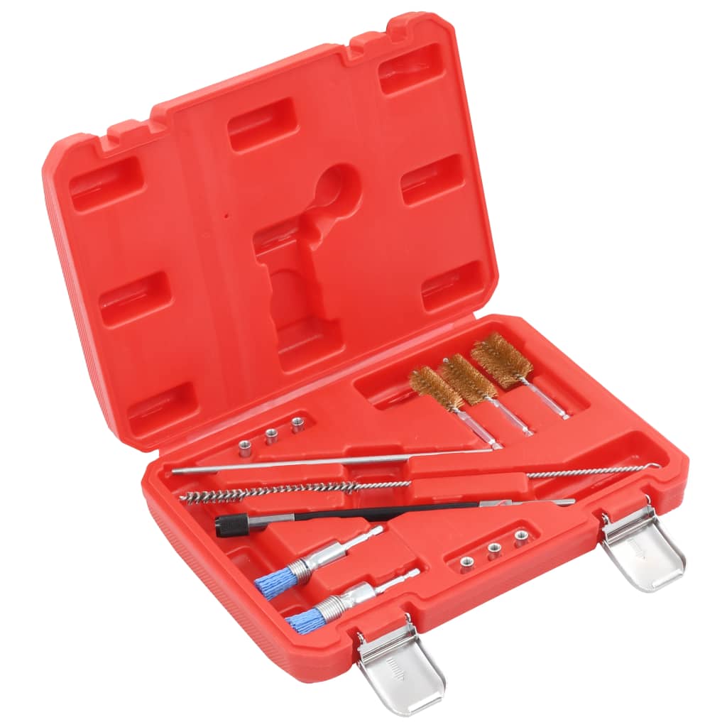 Set de curatare injector 14 piese, vidaXL, Otel carbon