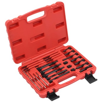 Set pentru extragere bujii incandescente, 22 piese, 8 si 10 mm, vidaXL, Otel carbon Set pentru extragere bujii incandescente, 22 piese, 8 si 10 mm, vidaXL, Otel carbon