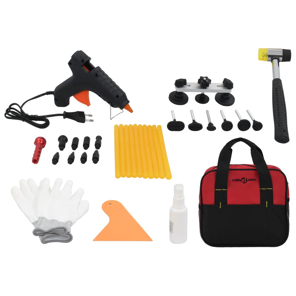 Set reparatii deformari auto fara vopsire, vidaXL, Otel, 32 piese
