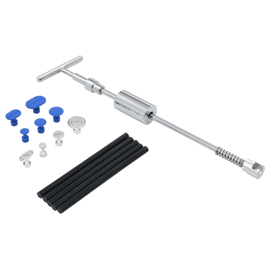 Set reparatii deformari auto fara vopsire, vidaXL, Otel, 15 piese