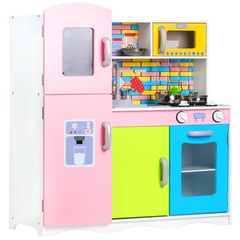 Bucatarie Premium din Lemn idealSTORE KITCHEN CANDY LUX COLECCTION, Dimensiuni 86 x 81 x 30 cm, Accesorizata complet, Functii Multiple, Dezvolta jocul de rol imitand un comportament, Design modern in culori vii Bucatarie Premium din Lemn idealSTORE KITCHEN CANDY LUX COLECCTION, Dimensiuni 86 x 81 x 30 cm, Accesorizata complet, Functii Multiple, Dezvolta jocul de rol imitand un comportament, Design modern in culori vii