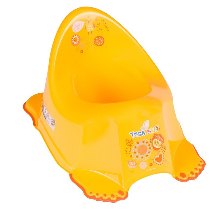 Csúszásmentes zenei bili Tega Baby Folk PO-05-113, sárga