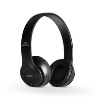 Casti audio P 47 cu Bluetooth version 4.1, Card SD microfon,Radio, Auxiliar ,Negru