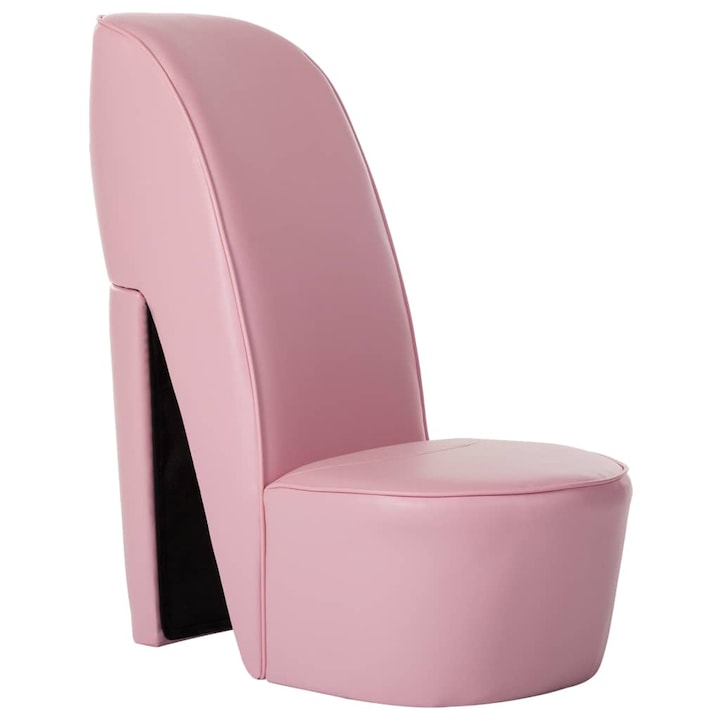 vidaXL rózsaszín magas sarkú cipő formájú műbőr szék