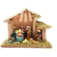 decoratiune scena nasterii domnului cu 8 figurine maro 15 cm imagen 51_1_
0