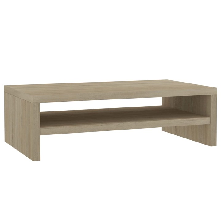 Comoda suport monitor Sonoma, vidaXL, 42 x 24 x 13 cm, Maro, PAL