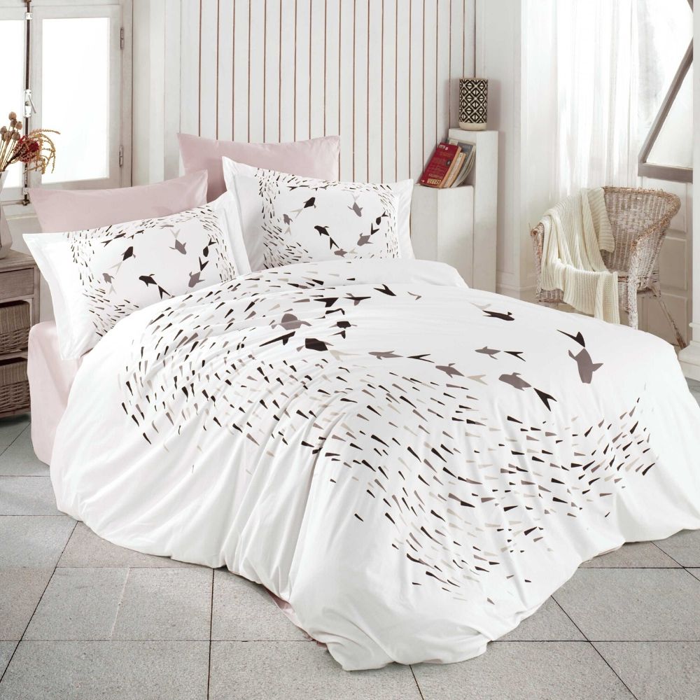 Lenjerie de Pat Hobby Collection, Delfina, 4 Piese, Pat 2 persoane, HBP-63