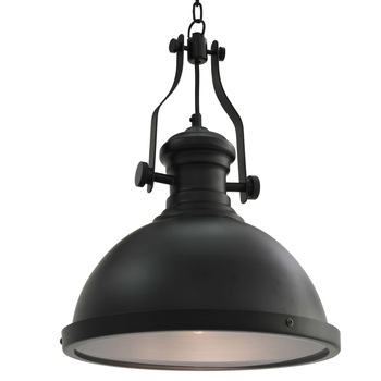 Lustra rotunda, vidaXL, Acril, E27, 31 x 40 cm, Negru Lustra rotunda, vidaXL, Acril, E27, 31 x 40 cm, Negru