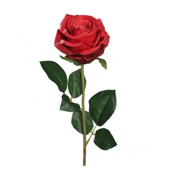 Floare artificiala Trandafir XL 75 cm rosu inchis Floare artificiala Trandafir XL 75 cm rosu inchis