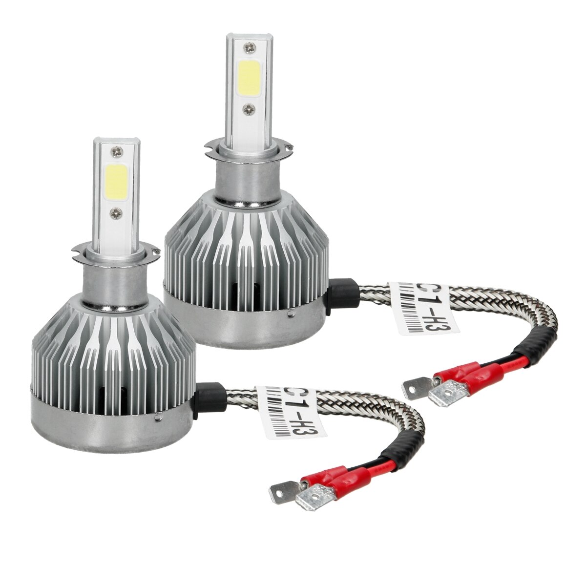 Set 2 bucati bec auto LED halogen, ECD Germany, C1 H3, 6000K eMAG.ro