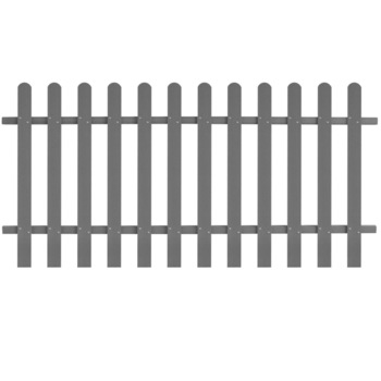 Gard din sipci, vidaXL, Lemn compozit, 200 x 100 cm, Gri Gard din sipci, vidaXL, Lemn compozit, 200 x 100 cm, Gri