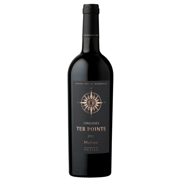 Vin Origines Ter Pointe, rosu sec, Malbec 2016, Grand vin de Bordeaux 750 ml