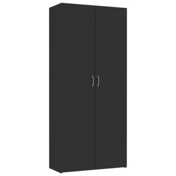 Dulap de depozitare, vidaXL, PAL, Negru lucios, 80 x 35,5 x 180 cm Dulap de depozitare, vidaXL, PAL, Negru lucios, 80 x 35,5 x 180 cm