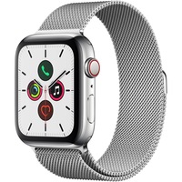 apple watch 5 gps cellular carcasa stainless steel 44mm stainless steel milanese loop imagen 4_0_
0