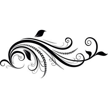 Sticker decorativ - O creatie abstracta - Negru 95x43 cm - 4Decor Sticker decorativ - O creatie abstracta - Negru 95x43 cm - 4Decor