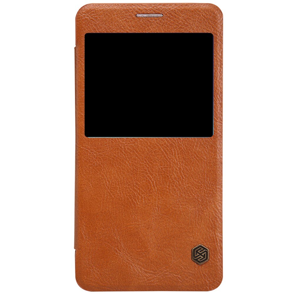 Husa Book Nillkin Qin pentru Samsung Galaxy Note 5, Maro
