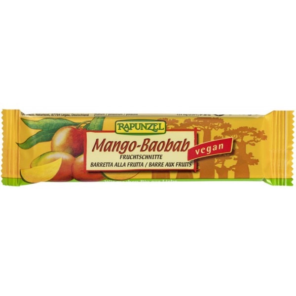 Baton de fructe cu mango si baobab , Rapunzel, 40g