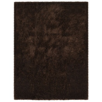 Covor dreptunghiular cu fir lung, vidaXL, Poliester, 140 x 200 cm, Maro Covor dreptunghiular cu fir lung, vidaXL, Poliester, 140 x 200 cm, Maro