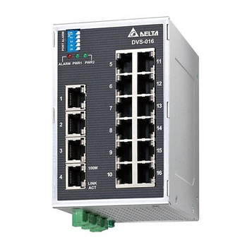 Switch ethernet industrial, fara management, 16 x RJ45, 2 x 12 - 48 VDC, compatibil cu protocoalele EtherNet/IP, Profinet, CC-LINK IE si DNP 3.0 Switch ethernet industrial, fara management, 16 x RJ45, 2 x 12 - 48 VDC, compatibil cu protocoalele EtherNet/IP, Profinet, CC-LINK IE si DNP 3.0