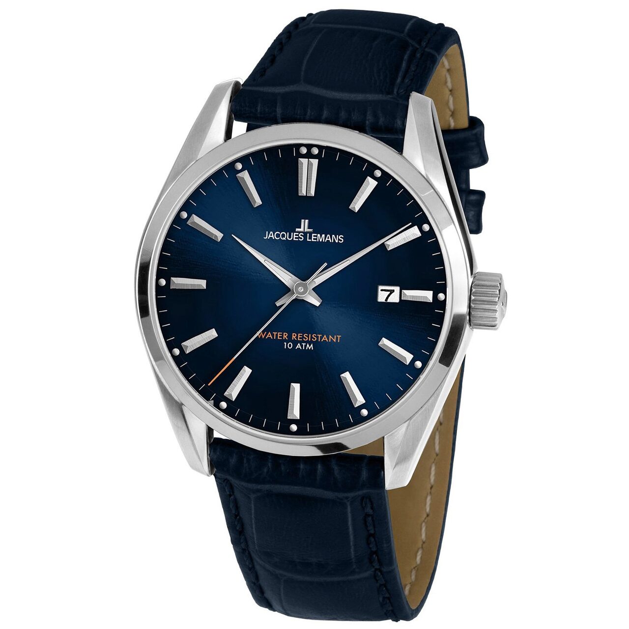 Ceas barbatesc Jacques Lemans 1-1859C, Argintiu