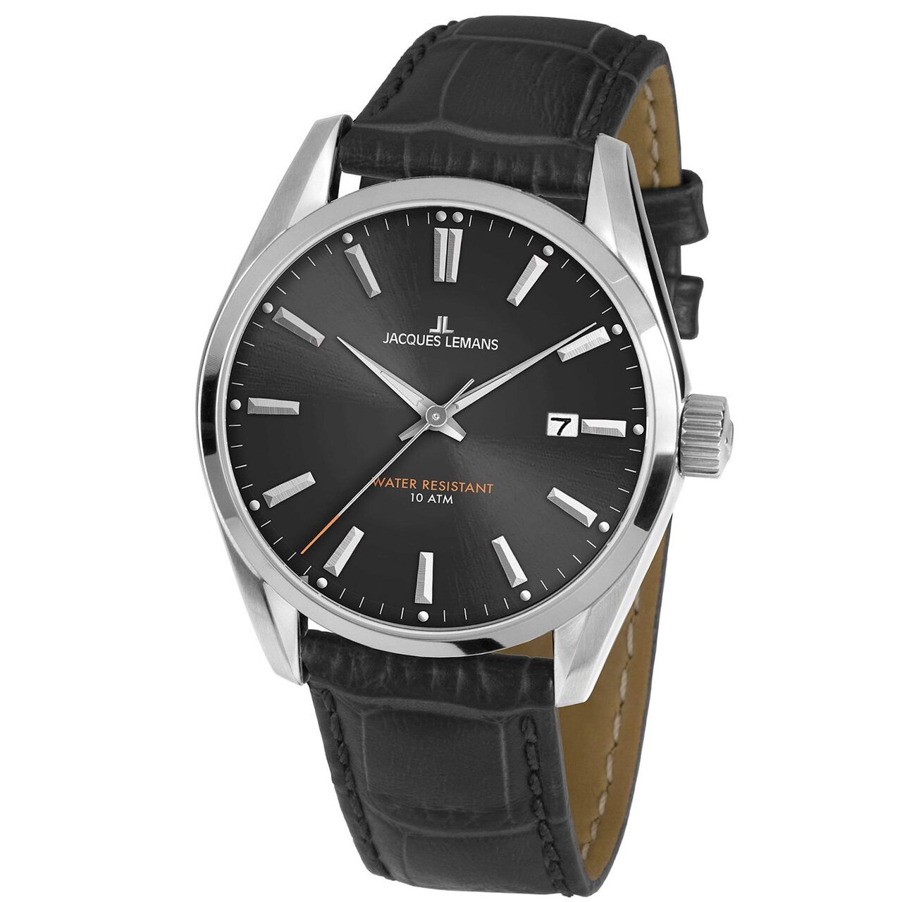 Ceas barbatesc Jacques Lemans 1-1859A, Argintiu