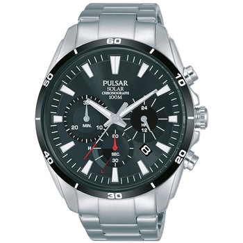 Ceas barbatesc Pulsar PZ5059X1 Chrono Solar 44mm, 10ATM, Argintiu Ceas barbatesc Pulsar PZ5059X1 Chrono Solar 44mm, 10ATM, Argintiu