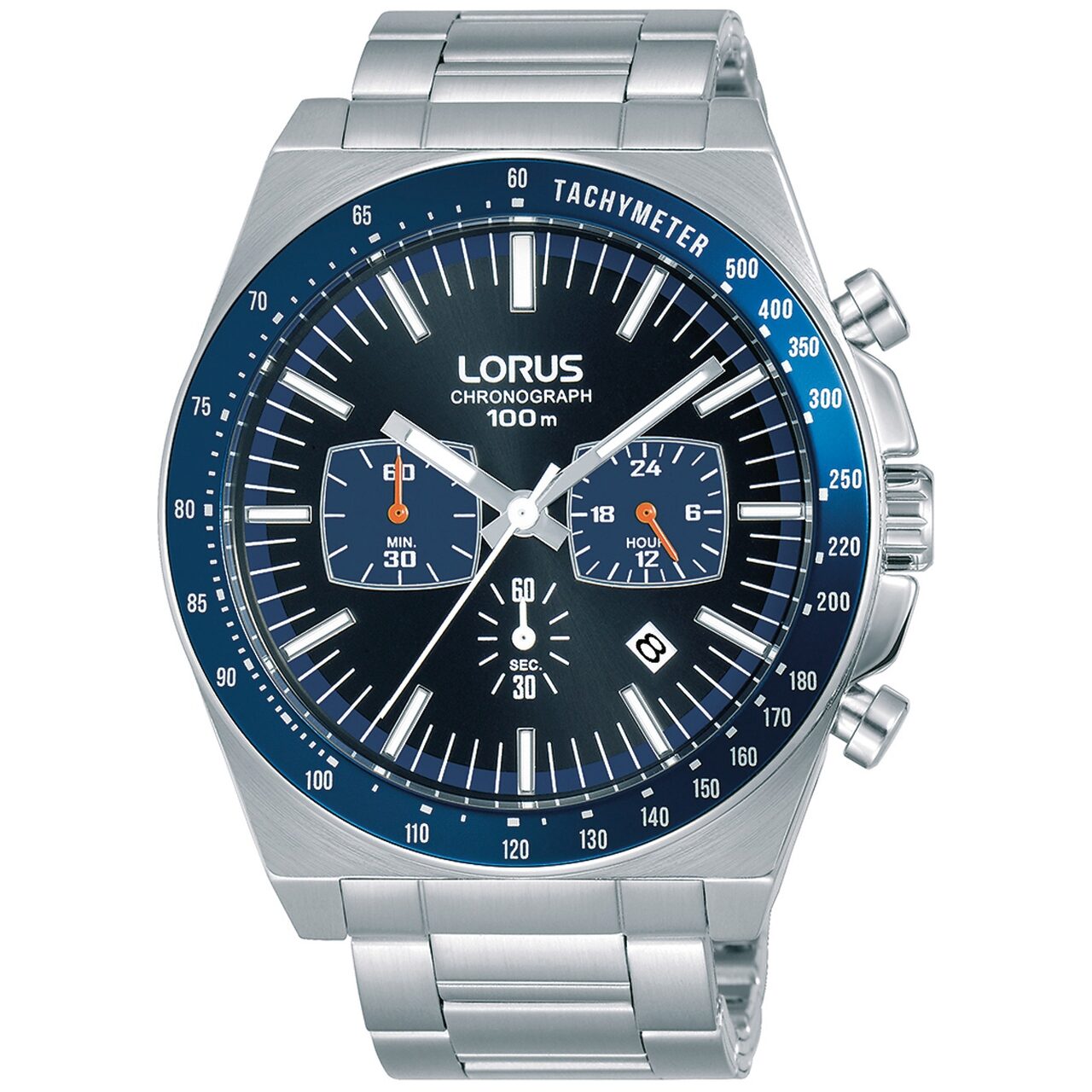 Ceas barbatesc Lorus RT347GX9 Chrono. 44mm, 10ATM, Argintiu