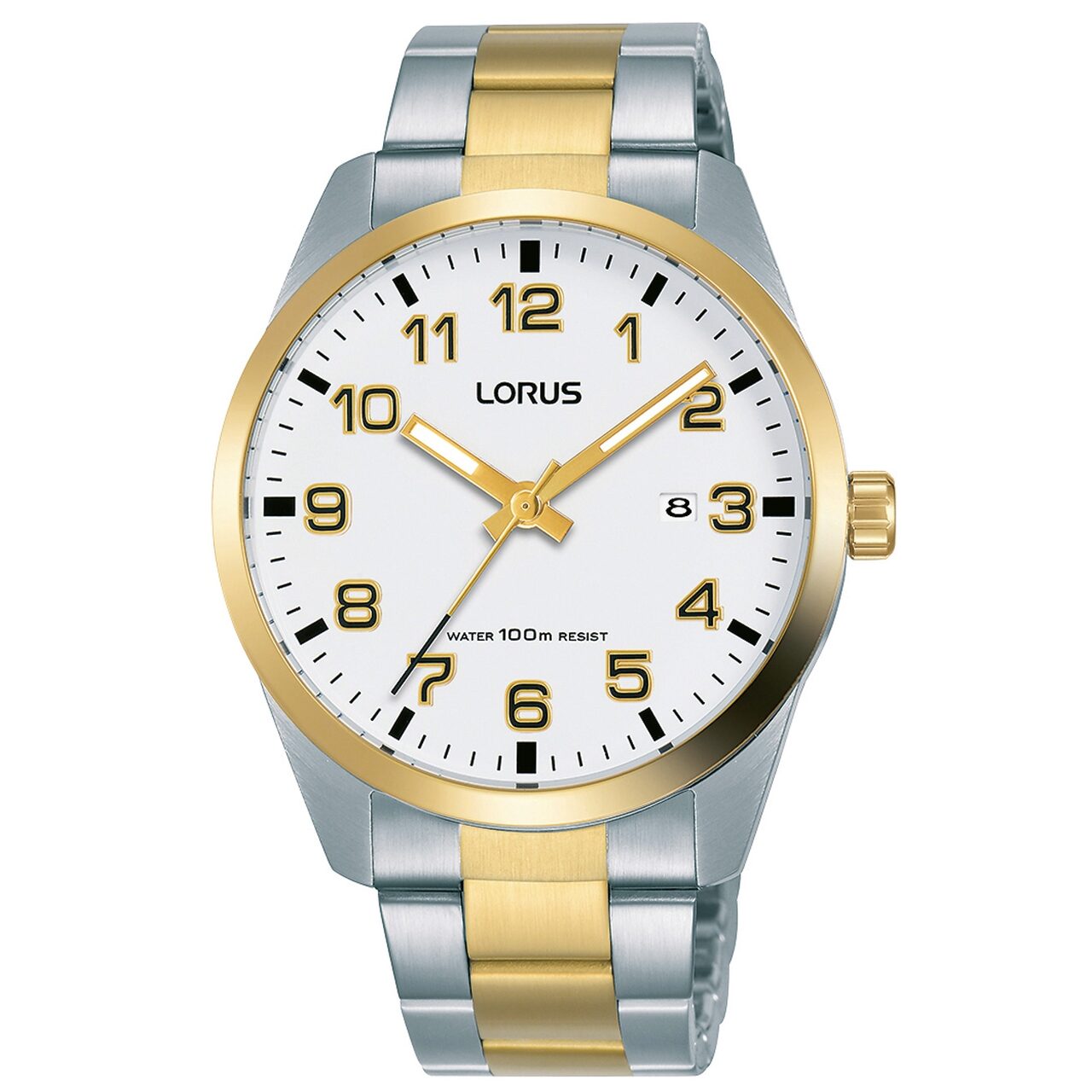 Ceas unisex Lorus RH972JX9 Clasic, 39mm, 10ATM, Argintiu