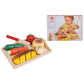 Set de joaca din lemn Eichhorn - Tavita cu alimente Set de joaca din lemn Eichhorn - Tavita cu alimente