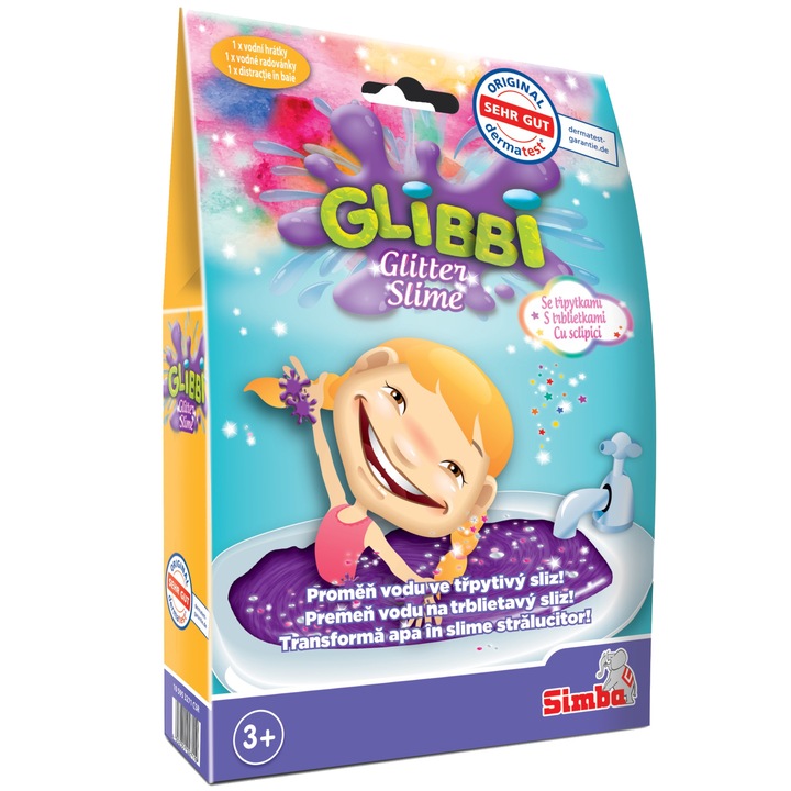 Solutie pentru slime Glibbi, Unicorn Glitter