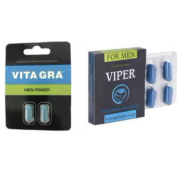 Pachet Pastile Potenta Vita Gra 2buc + Pastile Potenta Viper FR 4 capsule Pachet Pastile Potenta Vita Gra 2buc + Pastile Potenta Viper FR 4 capsule