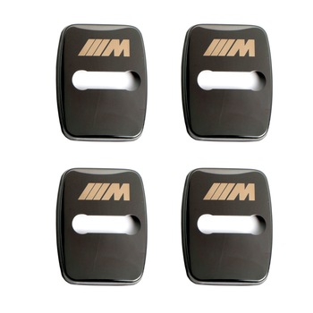 Set 4 Buc Capac Decorativ Metalic Negru Lucios Incuietoare Usa BMW ///M Set 4 Buc Capac Decorativ Metalic Negru Lucios Incuietoare Usa BMW ///M