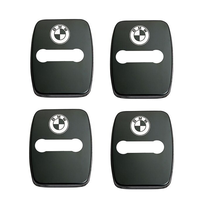 Set 4 Buc Capac Decorativ Metalic Negru Incuietoare Usa BMW