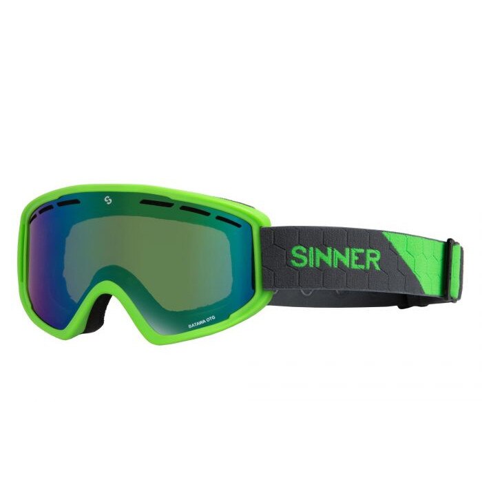 Ochelari schi si snowboard Sinner Batawa OTG Neon Verde